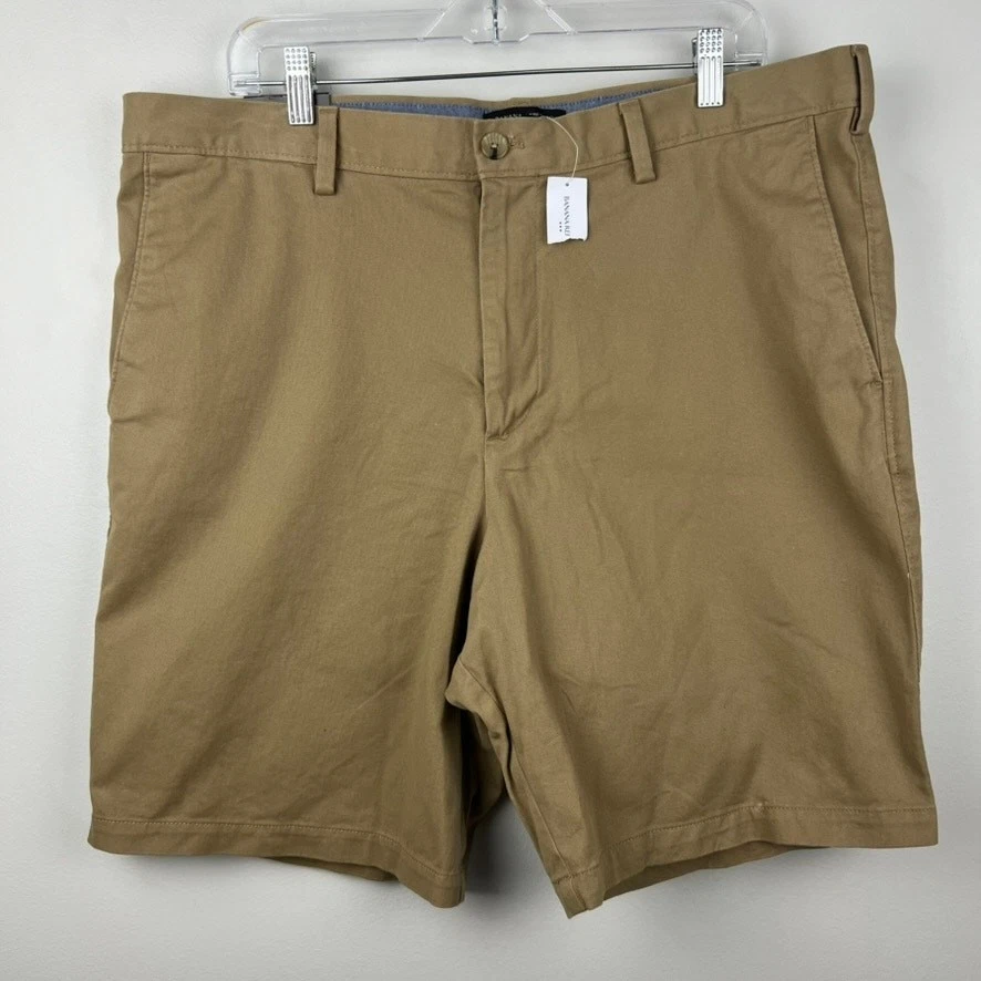 Banana Republic Stretch Aiden Khaki Chino Shorts Men's 38