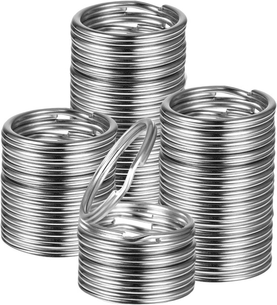 SchlüSselringe 25Mm Edelstahl 100 StüCk Metall Spalt Ringe FüR SchlüSselanhäNger-image