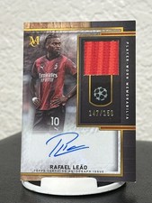 2023-24 Topps Museum Collection UEFA #MAR-LR Rafael Leao /150 Patch Auto Card