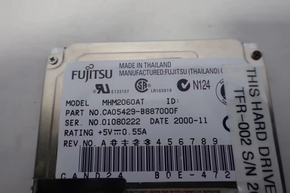 Fujitsu MHM2060AT Ca05429-b887000f 6gb Hard Drive - Image 3 of 4