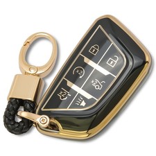 wnilian keyshell fits for Cadillac Key fob Cover Case black-for CadillacB