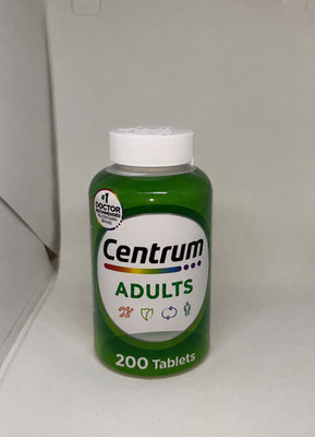 NEW Centrum Adult Multivitamin Multimineral Supplement 200 Tablets