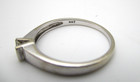 14K White Gold 1/4 CTW Square Diamond Engagement Ring Size 7.25 1.9 Gr [R371] — photo 8