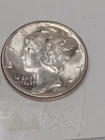 1944 P Unc Mercury Dime US Mint Silver Very Nice