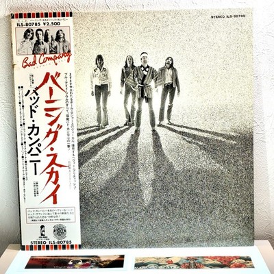 Bad Company - Burnin' Sky/LP 1977 Island ILS-80785 mit OBI Japan EX/EX...