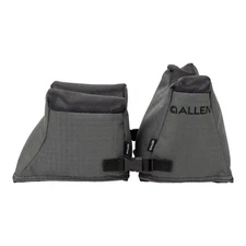 Heavy Duty Front and Rear Rifle Shooting Rest Gray Polyester Bag Fill Bench