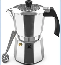 Cafe Du Chateau Espresso Maker – Manual Espresso Coffee Maker, Greca Style