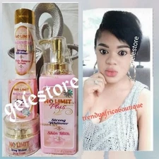 No Limit whitening skin set. Lotion, Serum, face cream and soap. 