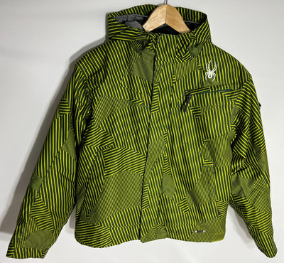 Spyder Ski Winterjacke Spawn Armada Print | Jungen | gelb/schwarz | Alter 14 |