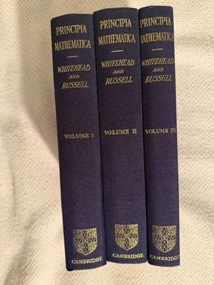 Principia Mathematica by Whitehead and Russell Complete 3 Volume Set