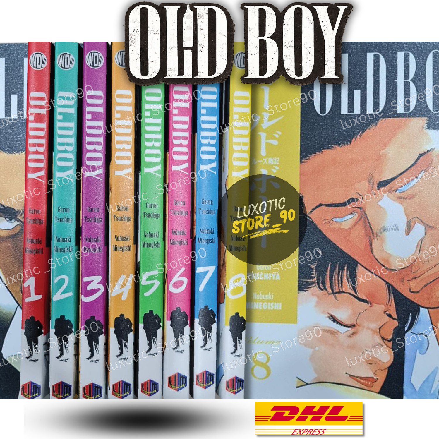 Old Boy Manga Volumen 1-8 FIN Juego Completo Versión en Inglés Cómics Nuevo | DHL