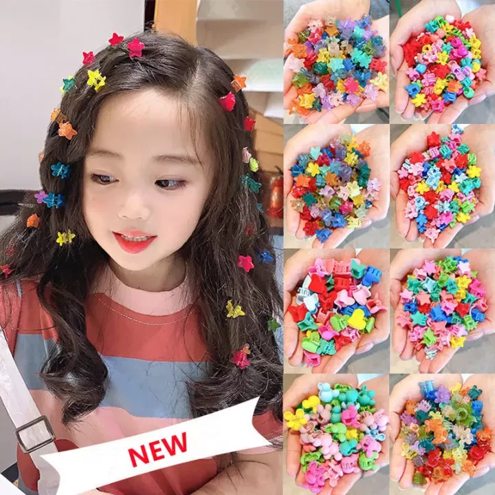 Juego de minipinzas para el pelo para niña, accesorios para el cabello con  dibuj