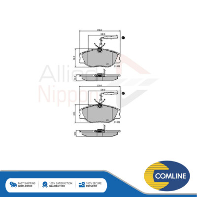 Fits Expert Dispatch Scudo + Other Models Brake Pads Set Front Allied Nippon