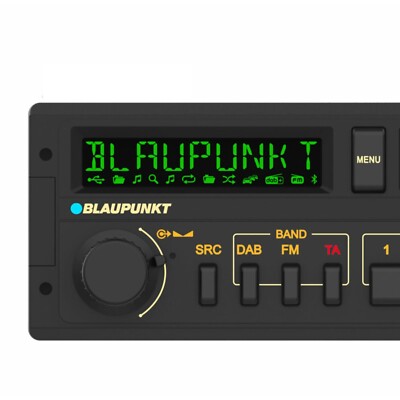Retro Car Stereo Radio Blaupunkt Hamburg SQM 23 DAB 1980s USB MP3