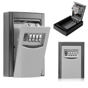 outdoor wall mount key safe for house and spare car keys steel lock