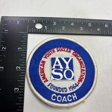 Vintage SOCCER Patch AMERICAN YOUTH SOCCER ORGANIZATION AYSO COACH 52MW