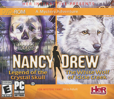 NANCY DREW 2 PACK - White Wolf of Icicle Creek & Crystal Skull - 2 PC Games NEW!
