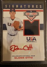 2017 PANINI STARS & STRIPES SIGNATURES JERSEY AUTO GLENN OTTO YANKEES 281/299