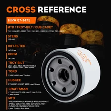 NEW OIL FILTER FOR MTD CUB CADET TROYBILT 951-12690 751-11501 4P90 ENGINE