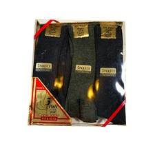 Vintage 60s 3 Pair Spandex Stretch Orlon Crew Mens Socks Deadstock NOS Gift Set