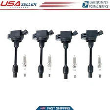 4Pcs Ignition Coil & Iridium Spark Plug Set For 2018-2020 Toyota Camry UF848