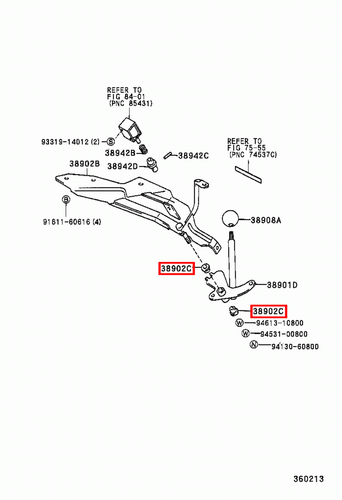 Genuine Toyota Dyna 200 BU80 BU67 BU66 BU65 BU62 Valve Control Lever Bush x4 - Picture 14 of 19