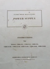 Ultra High Regulation Power Supply Manual