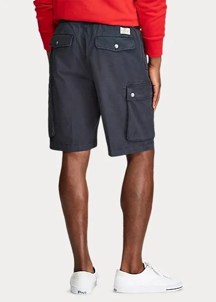 Pantalones Cortos de Carga Chinos Polo Ralph Lauren Para Hombre Talla S Negros Utilitarios Excedentes $125 Foto 4 de 4