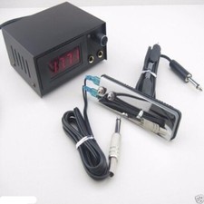 New Hot 1 pc LCD Tattoo Machine Gun Power Set W Foot Pedal Clip Cord Supply