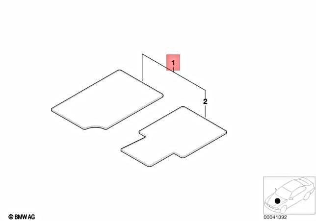 Genuine BMW Z3 M Roadster Z3 1.8 1.9 2.0 Set Of Floor Mats Velours 51477059131