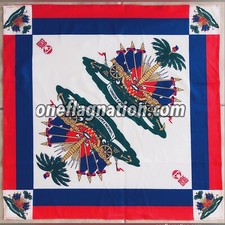 Haiti Haitian Flag Bandana Unisex Size 22x22 Inches