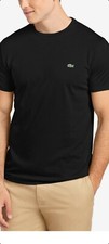 NWT Lacoste Pima Cotton Navy Blue Classic Shirt Mens Medium 4