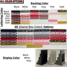 Nintendo Gameboy Color Display/Stand/Holder - DISPLAY ONLY (Customize Colors)