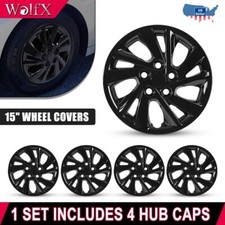 15 Inch Wheel Covers Full Rim Snap On Hubcaps For 17-20 Hyundai Elantra Sedan