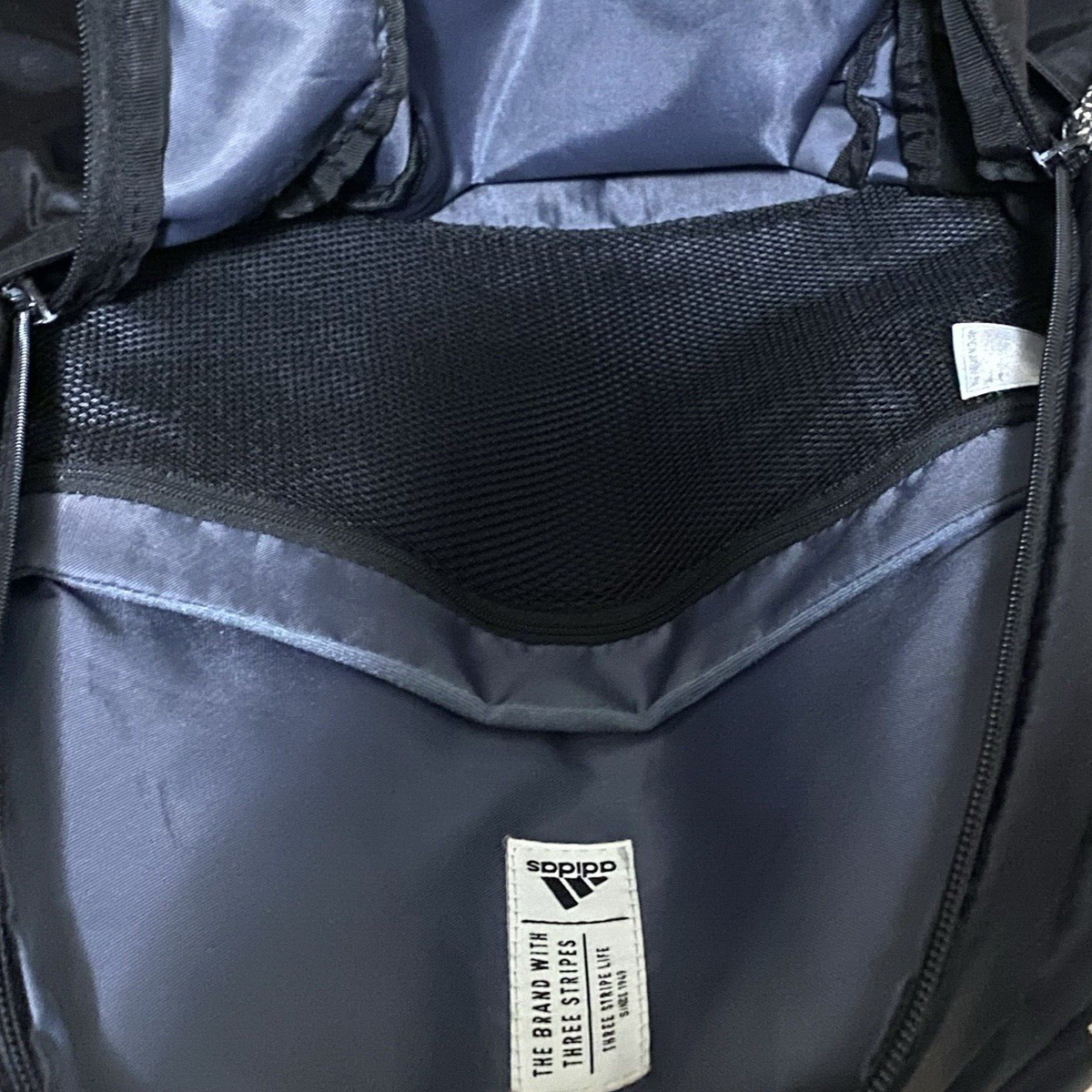Adidas Three Stripe Backpack Black 12" X 18" | eBay Adidas Three Stripe Backpack Black 12" X 18" | eBay