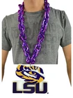 New NCAA LSU Tigers Purple Fan Chain Necklace Foam