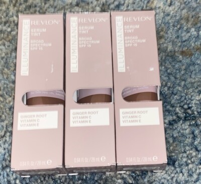 New Lot Of 3 Revlon Illuminance Serum Tint Color: Soft Nutmeg 601 Size 0.94 oz