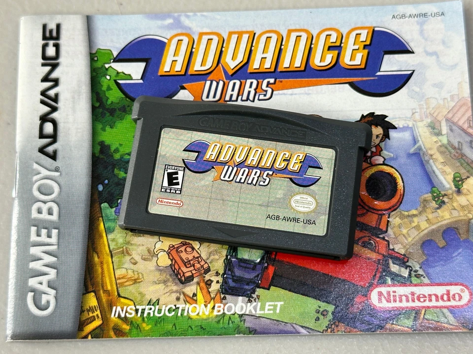 Advance Wars con folleto (Nintendo Game Boy Advance, GBA) auténtico Foto 3 de 4