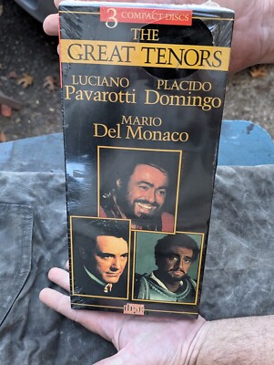 longbox new sealed OPERA GREAT TENORS 3 cd pavarotti momingo del monaco hits bes