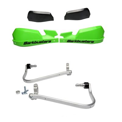 Barkbuster VPS grün Handschutz & Fit Kit Kawasaki KLZ 1000 Versys 2012 - 2014