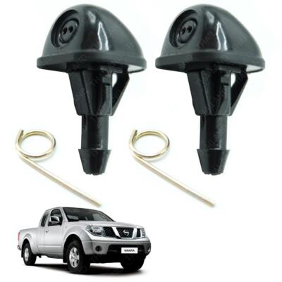 #ad Pair Windshield Washer Wiper Spray Jet Nozzle For Nissan Frontier Navara D40 $16.85