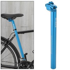 Fahrrad Sattelstütze Aluminiumlegierung Einstellbar mit Klemme 30.4x350mm Blau