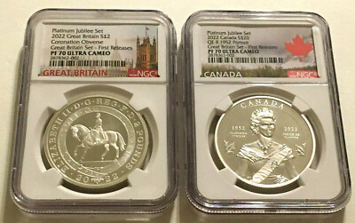 2022 The Platinum Jubilee Celebration 2-Coin Proof GREAT BRITAIN