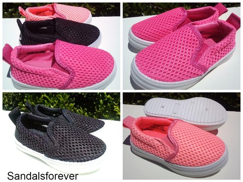 New Slip On Canvas Shoes, For Toddler Girls. Many Sizes. - Picture 2 of 8