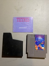 1985 Nintendo NES Tetris Cartridge, Case & Manual Tested