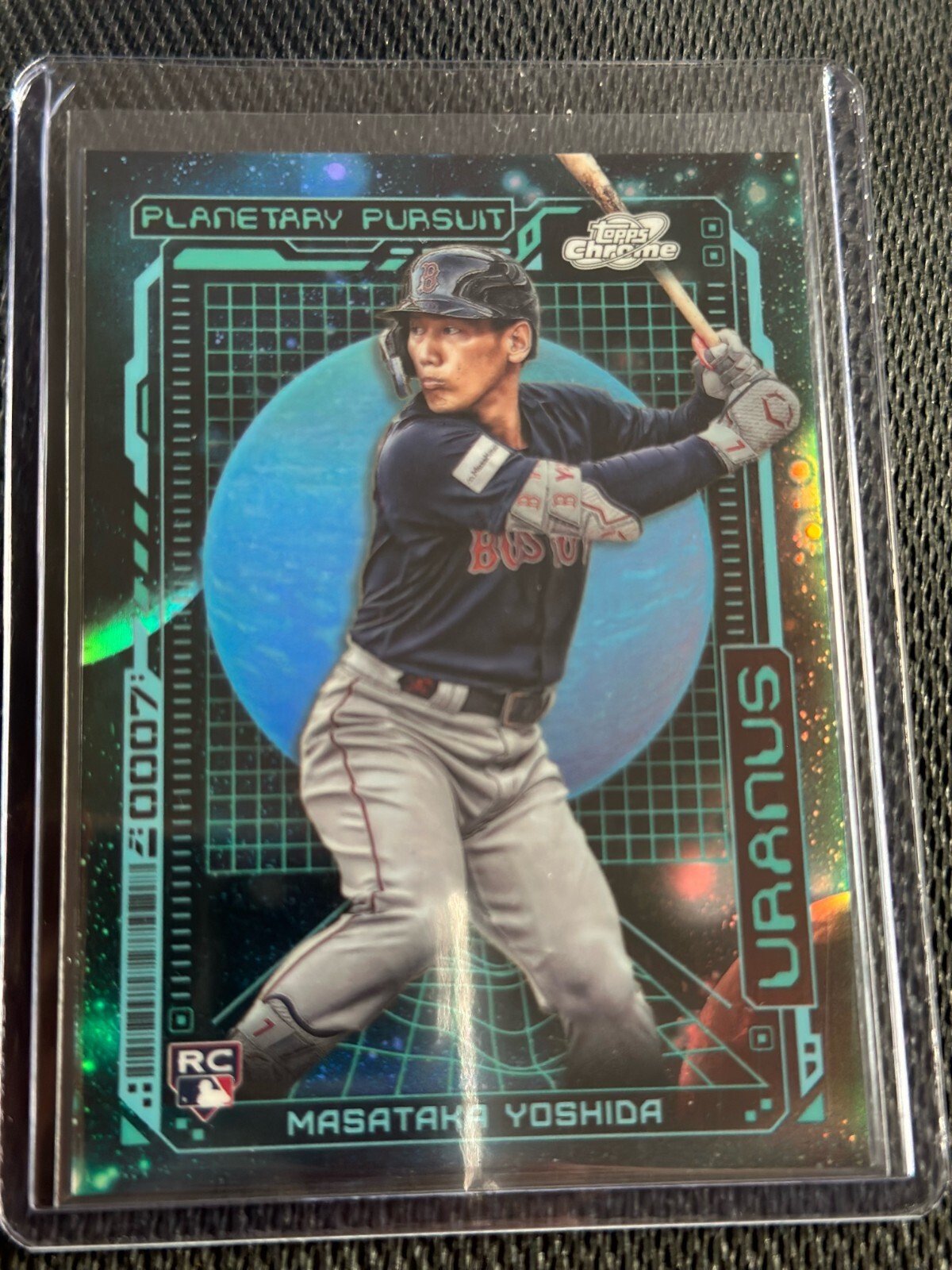 2023 Topps Chrome Cosmic Masataka Yoshida Planetary Pursuit Uranus SP RC #07