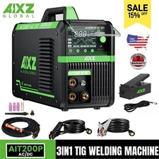 5IN1 TIG 200A Welder AC/DC Pulse MMA Multi-Process TIG Welding Machine for Alu