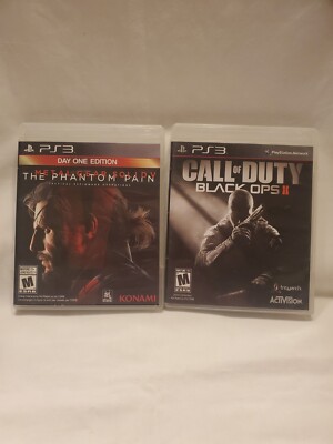 PS3 Game Lot Call Of Duty Black Ops II And Metal Gear Solidy The Phantom Pain 