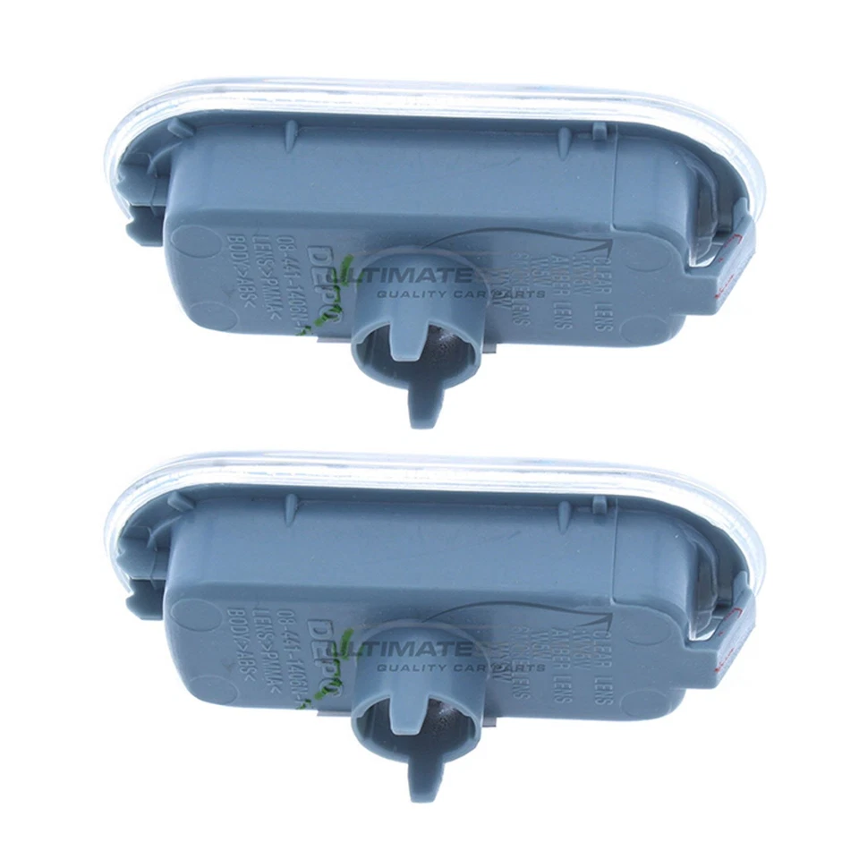 Par de repetidores indicadores laterales cristalinos izquierdo y derecho Seat Cordoba 1999-2001 Foto 2 de 2