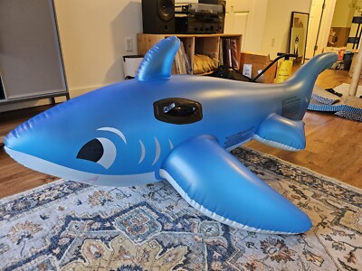 Intex The Wet Set Happy Shark Ride On Inflatable Pool Float Toy | eBay